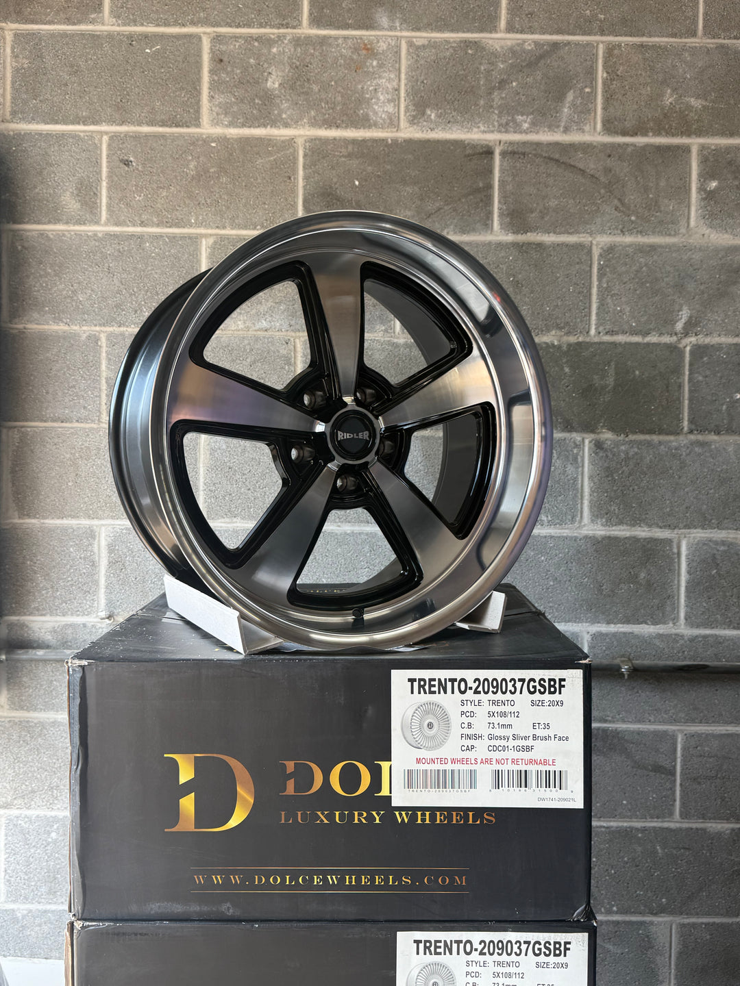 Ridler 652 Black Machined Face and Lip FITS 5 LUG GMC YUKON CHEVY SUBURBAN SIERRA 1500 C10 OBS TAHOE BUBBLE &amp; DONK CAPRICE IMPALA