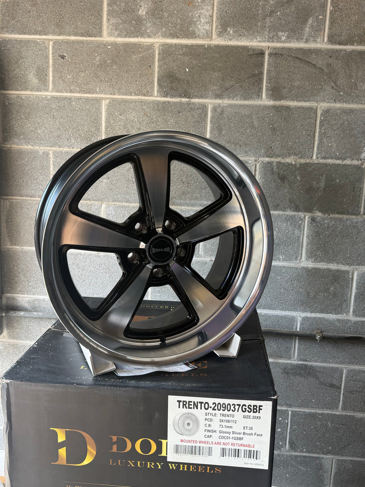 Ridler 652 Black Machined Face and Lip FITS 5 LUG GMC YUKON CHEVY SUBURBAN SIERRA 1500 C10 OBS TAHOE BUBBLE &amp; DONK CAPRICE IMPALA