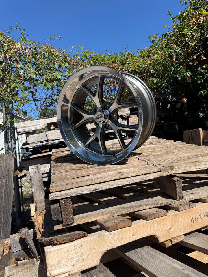 20" Ridler 661 Gloss Grey With Diamond Cut Face And Lip FITS 5 LUG GMC YUKON CHEVY SUBURBAN SIERRA 1500 C10 OBS TAHOE BUBBLE &amp; DONK CAPRICE IMPALA