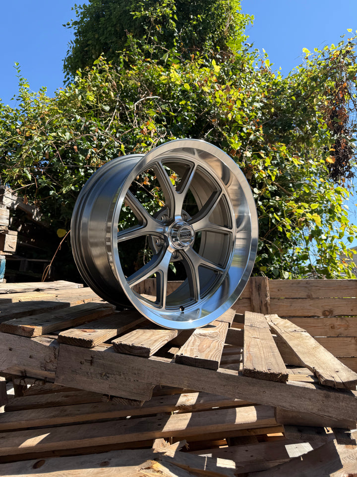 20" Ridler 661 Gloss Grey With Diamond Cut Face And Lip FITS 5 LUG GMC YUKON CHEVY SUBURBAN SIERRA 1500 C10 OBS TAHOE BUBBLE &amp; DONK CAPRICE IMPALA
