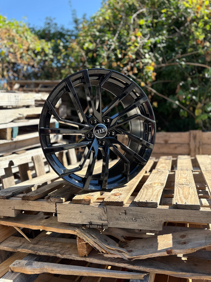 18” 20" W650 Audi STYLE WHEELS IN GLOSS BLACK FITS AUDI A4 S4 RS4 A5 S5 RS5 A6 S6 RS6 A7 S7 A8 S8 Q3 SQ3 Q5 SQ5 Q7 SQ7
