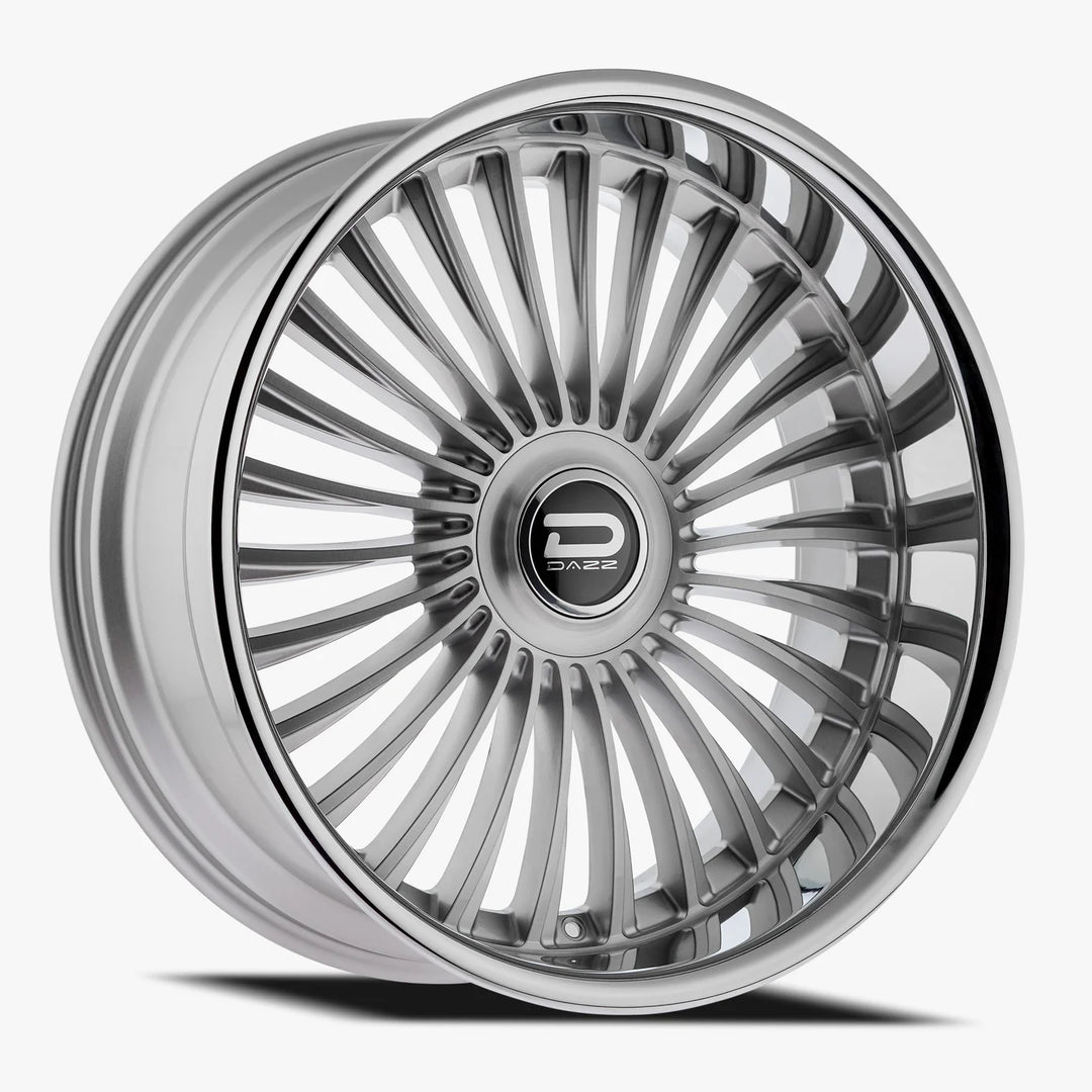 24" Brushed & Machine WHEELS 5x5 STAGGERED FITS 5 LUG GMC YUKON CHEVY SUBURBAN SIERRA 1500 C10 OBS TAHOE BUBBLE & DONK CAPRICE IMPALA