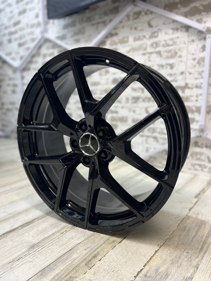20" Mercedes Benz W838 WHEELS IN GLOSS BLACK 5x112 FOR E E350 E500 CLS, SL, CL S550 S560 S580 S600 S63 GLA GLC GLE EQB EQS
