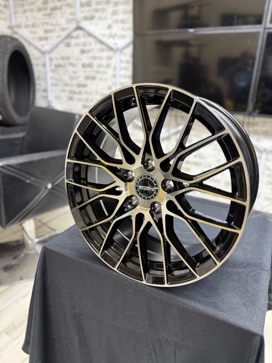 17" 5x114.3 Versus Racing VS442 - fits most Honda, Nissan , Toyota, Hyundai, Kia, Lexus, mustang , newer Malibu