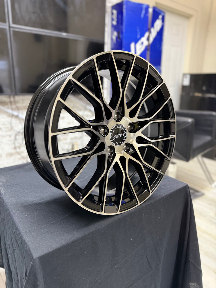 17" 5x114.3 Versus Racing VS442 - fits most Honda, Nissan , Toyota, Hyundai, Kia, Lexus, mustang , newer Malibu