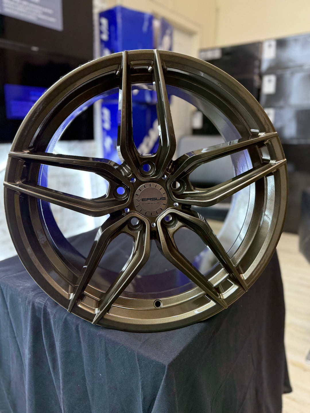 18" Versus VS7371 Gloss Bronze 5X114.3  FOR MUSTANG INFINITY G35 G37 LEXUS ES GS IS300 IS350 LS400 RX300 NISSAN 370Z 350Z