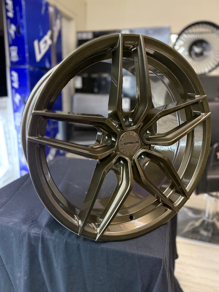 18" Versus VS7371 Gloss Bronze 5X114.3  FOR MUSTANG INFINITY G35 G37 LEXUS ES GS IS300 IS350 LS400 RX300 NISSAN 370Z 350Z