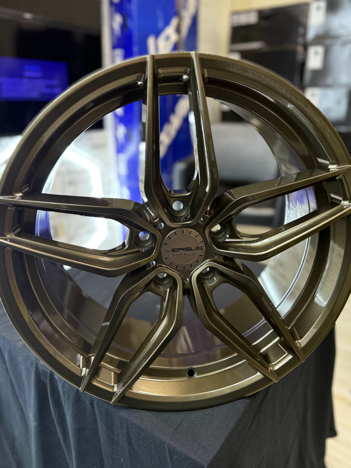 18" Versus VS7371 Gloss Bronze 5X114.3  FOR MUSTANG INFINITY G35 G37 LEXUS ES GS IS300 IS350 LS400 RX300 NISSAN 370Z 350Z