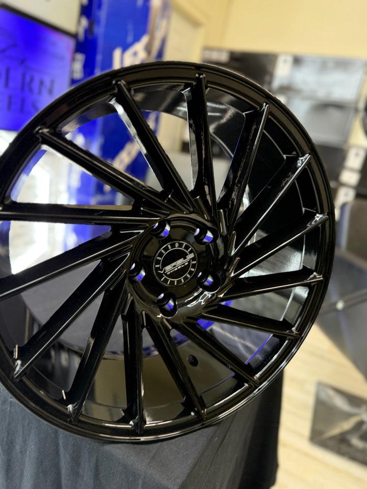 18" 5x114.3 Versus VS32 BLACK FOR TOYOTA CAMRY AVALON LEXUS ES GS IS300 IS350 LS400 RX300 GENESIS G70 G80 G90 INFINITY G5 G37