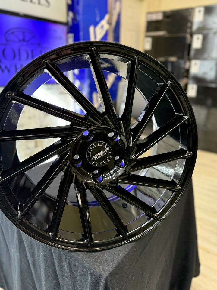 18" 5x114.3 Versus VS32 BLACK FOR TOYOTA CAMRY AVALON LEXUS ES GS IS300 IS350 LS400 RX300 GENESIS G70 G80 G90 INFINITY G5 G37