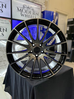 20" 5x114.3 Versus VS11 BLACK Machine Face