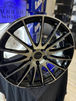20" 5x114.3 Versus VS11 BLACK Machine Face