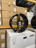 20" 5x114.3 Versus VS352 GLOSS BLACK MACHINED FACED