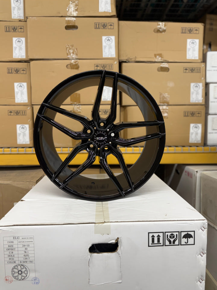 20" 5X114.3 VERSUS VS7371  GLOSS BLACK FOR HONDA ACCORD CIVIC TOYOTA CAMRY PRIUS RAV4 Lexus LS FORD EDGE FUSION MUSTANG ESCAPE EXPLORER KIA K3 K5 K7 K8 SOUL NISSAN ALTIMA ROGUE MAXIMA