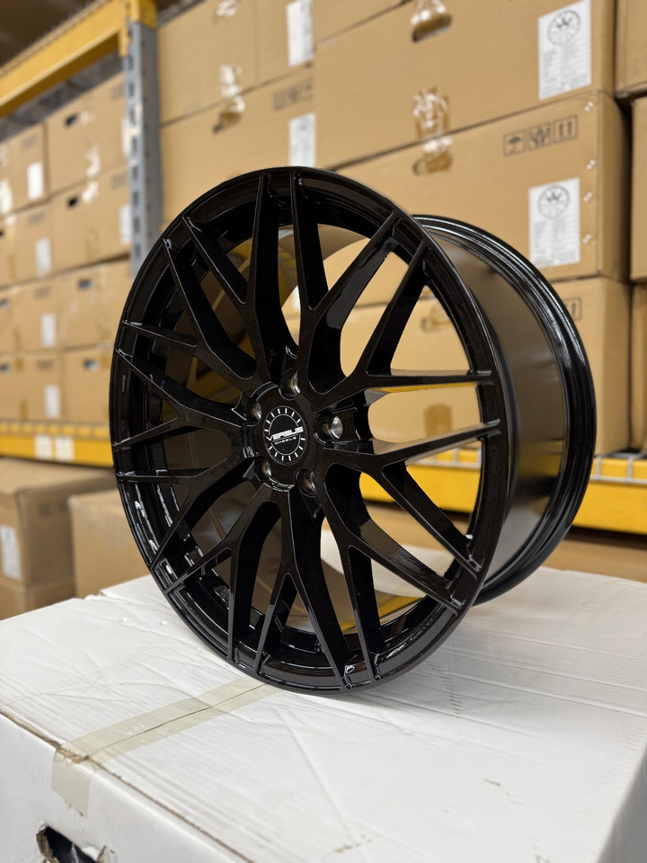 18" 5x108 VERSUS VS24 GLOSS BLACK FOR FORD FUSION ESCAPE ESCORT JAGUAR F-TYPE X-TYPE XF XJ XE LAND ROVER RANGE ROVER EVOQUE