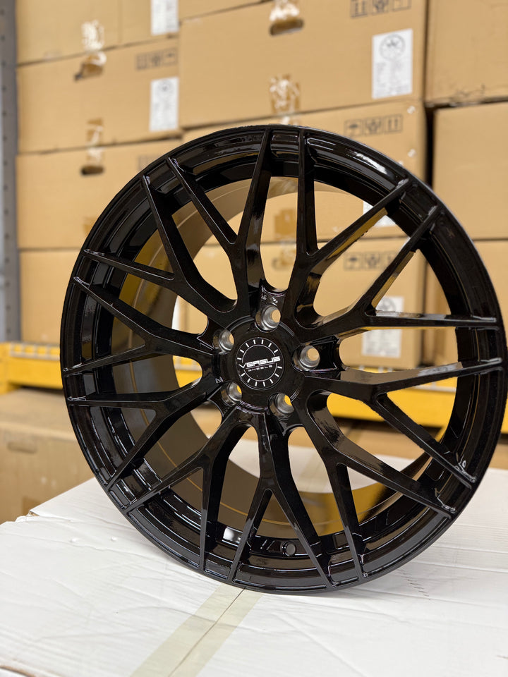 18" 5x108 VERSUS VS24 GLOSS BLACK FOR FORD FUSION ESCAPE ESCORT JAGUAR F-TYPE X-TYPE XF XJ XE LAND ROVER RANGE ROVER EVOQUE