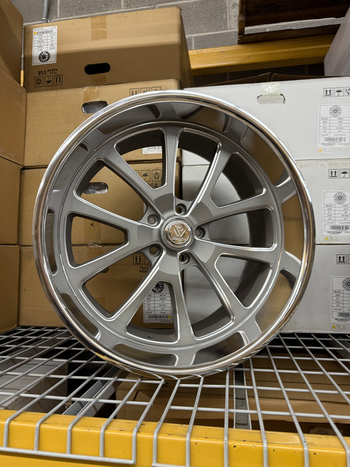 18” 20” 22” RESTO WHEEL Laguna R101 TEXTURE GUN METAL W/ DIAMOND CUT LIP (5x5 5x127) STAGGERED FITS 5 LUG GMC YUKON CHEVY SUBURBAN SIERRA 1500 C10 OBS TAHOE BUBBLE & DONK CAPRICE IMPALA