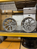 Staggered Resto Laguna R101 Texture Gun Metal Center Milled Window Diamond Cut Lip