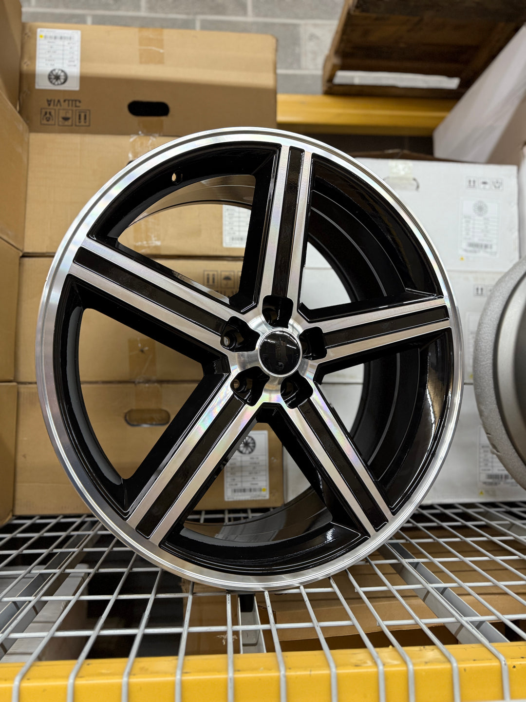 22” Iroc Wheels 5102 BLACK & MACHINE 5x5 5x127 FITS CHEVY TRUCK OBS 1990s BUBBLE CAPRICE IMPALA