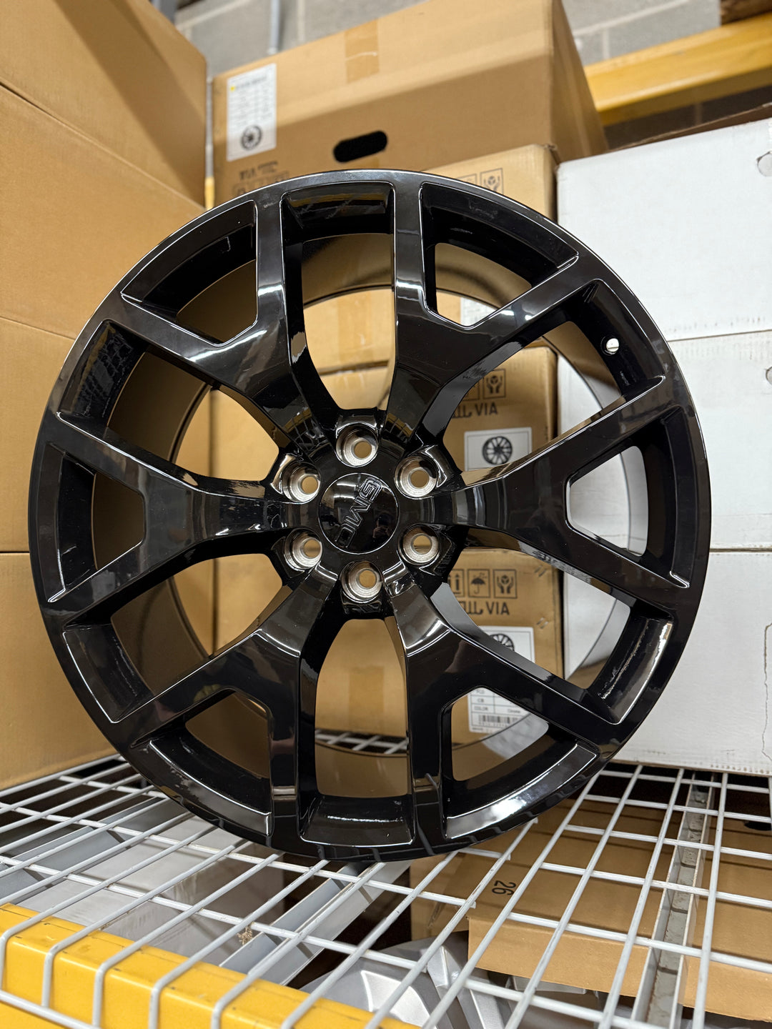 24" Black GM11 Snowflake REPS 6X139.7 6x5.5 FITS CADILLAC ESCALADE DENALI YUKON CHEVY SILVERADO TAHOE SUBURBAN INFINITY QX80 DODGE RAM 1500 JEEP WAGONEER NISSAN TITAN