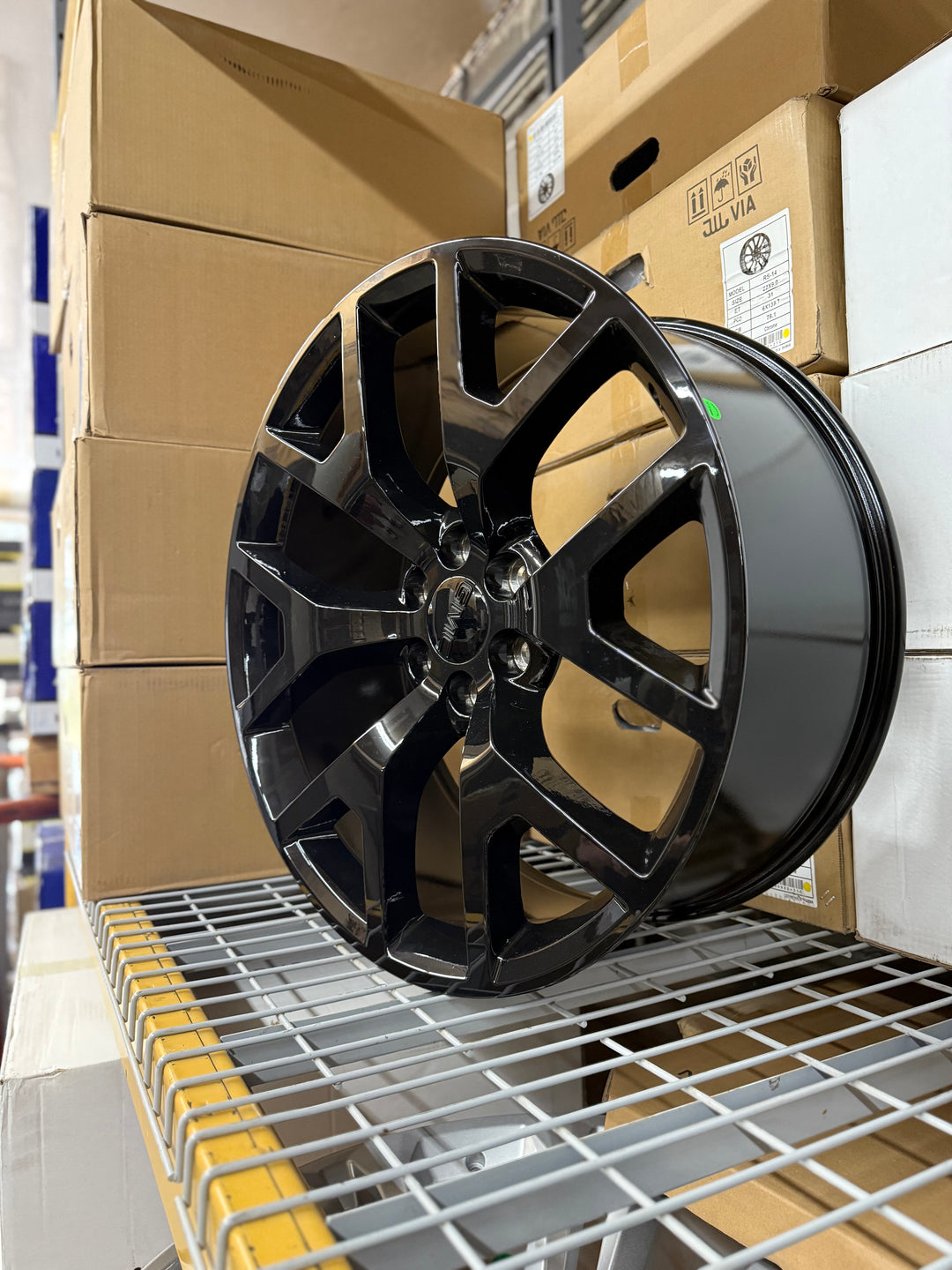 24" Black GM11 Snowflake REPS 6X139.7 6x5.5 FITS CADILLAC ESCALADE DENALI YUKON CHEVY SILVERADO TAHOE SUBURBAN INFINITY QX80 DODGE RAM 1500 JEEP WAGONEER NISSAN TITAN