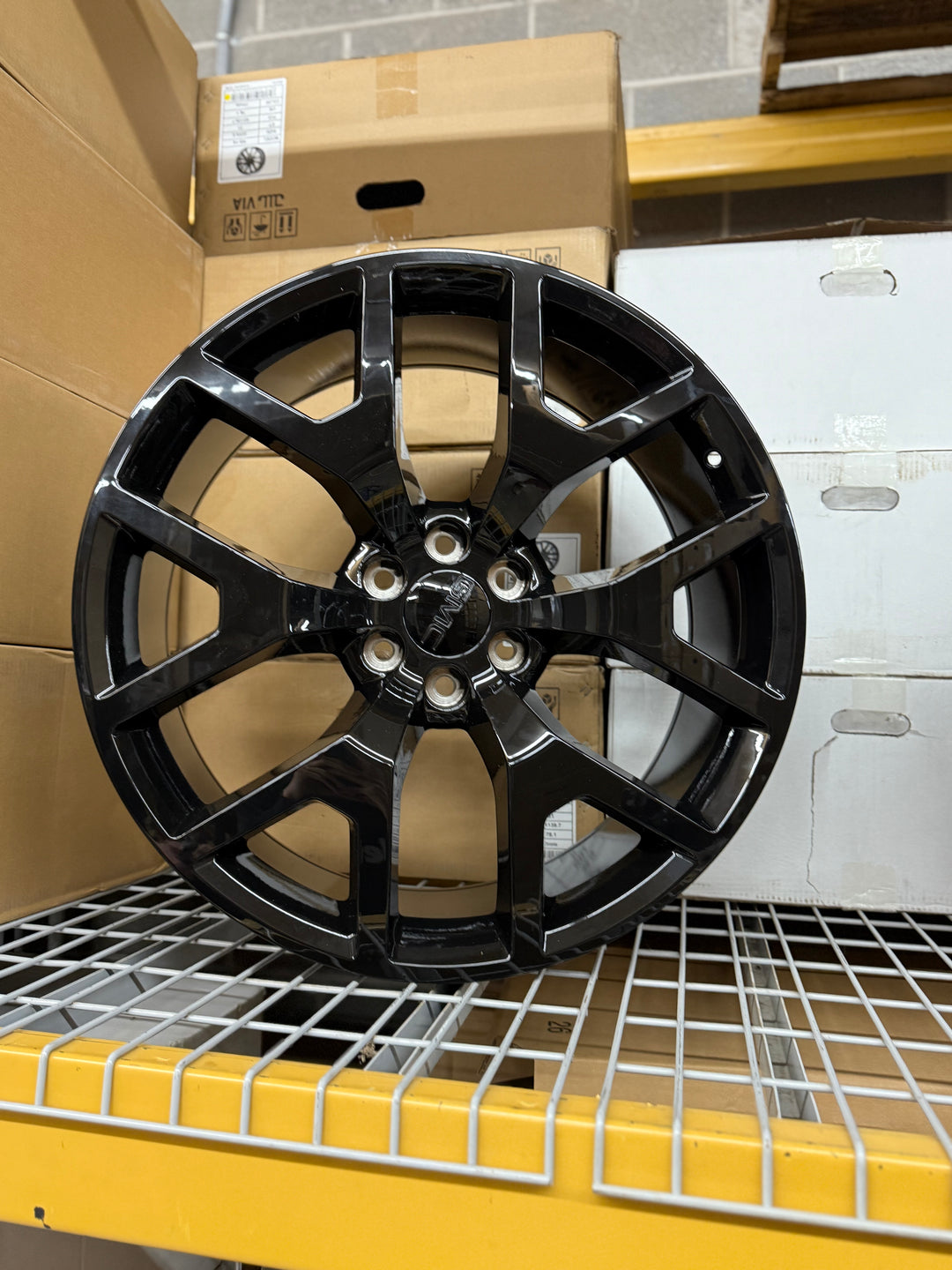 24" Black GM11 Snowflake REPS 6X139.7 6x5.5 FITS CADILLAC ESCALADE DENALI YUKON CHEVY SILVERADO TAHOE SUBURBAN INFINITY QX80 DODGE RAM 1500 JEEP WAGONEER NISSAN TITAN