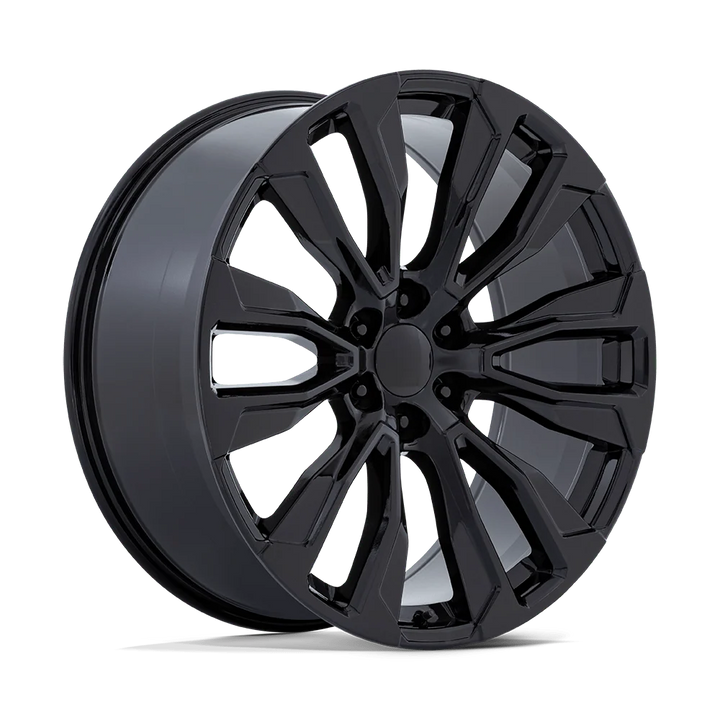 26"  Black Chevy GMC  REPS  6X139.7 6x5.5 FITS CADILLAC ESCALADE DENALI YUKON CHEVY SILVERADO TAHOE SUBURBAN INFINITY QX80 DODGE RAM 1500 JEEP WAGONEER NISSAN TITAN