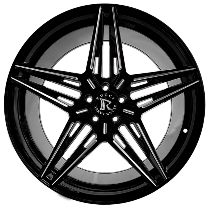 24” RUCCI RBL 240 STAGGERED PACKAGE 5x115 FOR DODGE CHARGER CHALLENGER CHRYSLER 300