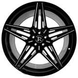 24” RUCCI RBL 240 STAGGERED PACKAGE 5x115 FOR DODGE CHARGER CHALLENGER CHRYSLER 300