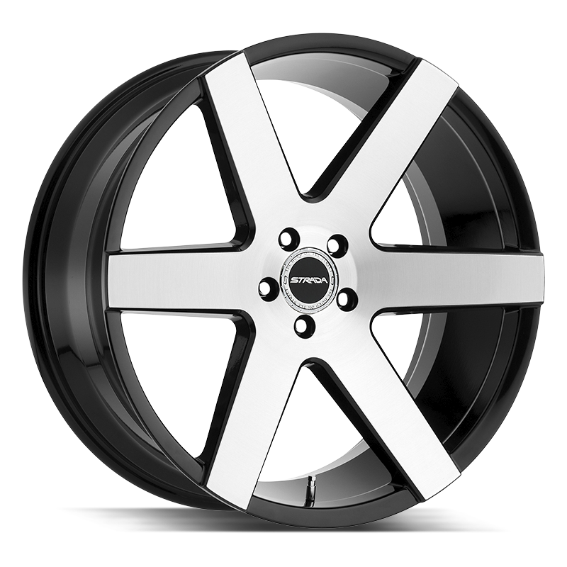 24" Black and Machined 6X139.7 6x5.5 FITS CADILLAC ESCALADE DENALI YUKON CHEVY SILVERADO TAHOE SUBURBAN INFINITY QX80 DODGE RAM 1500 JEEP WAGONEER NISSAN TITAN