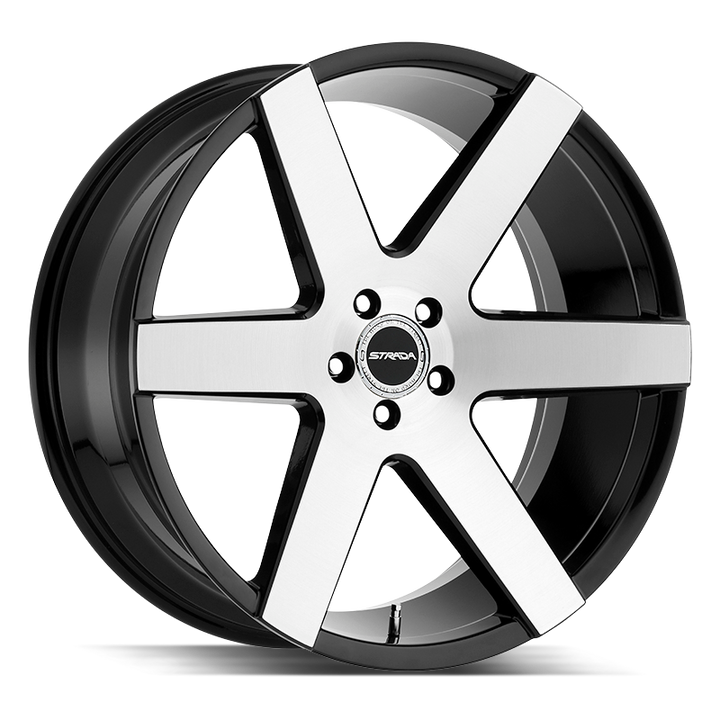 24" Black and Machined 6X139.7 6x5.5 FITS CADILLAC ESCALADE DENALI YUKON CHEVY SILVERADO TAHOE SUBURBAN INFINITY QX80 DODGE RAM 1500 JEEP WAGONEER NISSAN TITAN