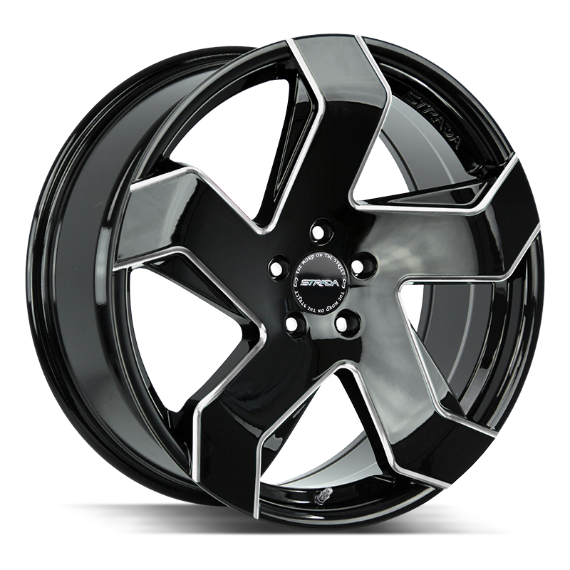 24" Black and Machined 6X139.7 6x5.5 FITS CADILLAC ESCALADE DENALI YUKON CHEVY SILVERADO TAHOE SUBURBAN INFINITY QX80 DODGE RAM 1500 JEEP WAGONEER NISSAN TITAN