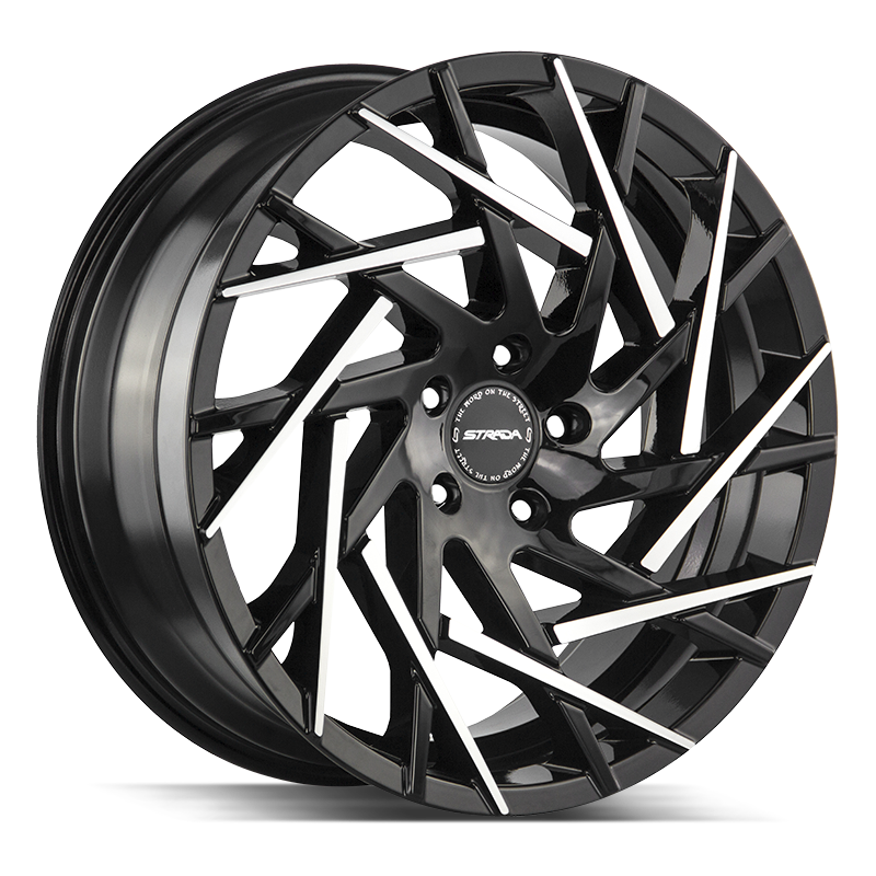 24" Black and Machined 6X139.7 6x5.5 FITS CADILLAC ESCALADE DENALI YUKON CHEVY SILVERADO TAHOE SUBURBAN INFINITY QX80 DODGE RAM 1500 JEEP WAGONEER NISSAN TITAN