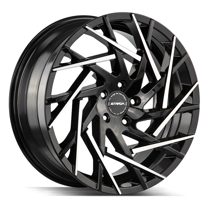 24" Black and Machined 6X139.7 6x5.5 FITS CADILLAC ESCALADE DENALI YUKON CHEVY SILVERADO TAHOE SUBURBAN INFINITY QX80 DODGE RAM 1500 JEEP WAGONEER NISSAN TITAN