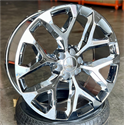 20" GM, Cadillac, Chevy SnowFlake Wheels in Chrome