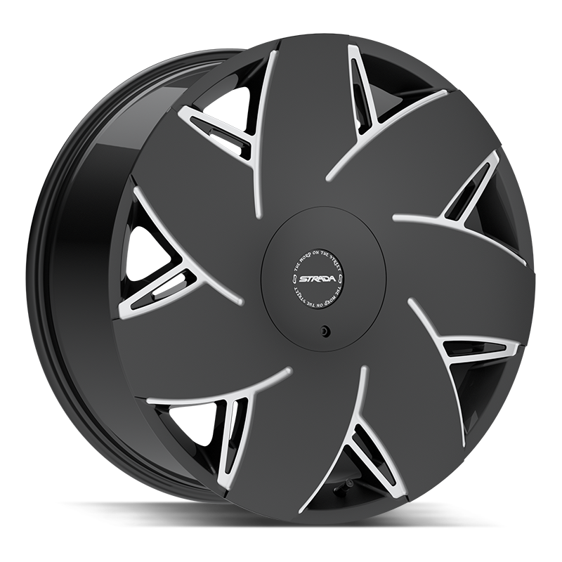 24" Black and Machined 6X139.7 6x5.5 FITS CADILLAC ESCALADE DENALI YUKON CHEVY SILVERADO TAHOE SUBURBAN INFINITY QX80 DODGE RAM 1500 JEEP WAGONEER NISSAN TITAN