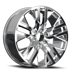 20" Chrome REPS 6X139.7 6x5.5 FITS CADILLAC ESCALADE DENALI YUKON CHEVY SILVERADO TAHOE SUBURBAN INFINITY QX80 DODGE RAM 1500 JEEP WAGONEER NISSAN TITAN