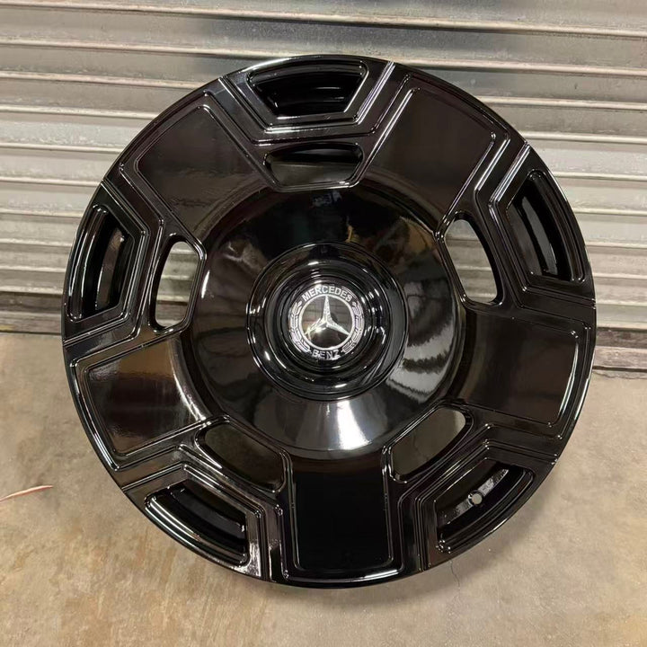 22" W100 Mono Block REP GLOSS BLACK W/ CHOICE LOGO FITS AUDI A5 S5 RS5 A6 S6 RS6 A7 S7 A8 S8 Q3 SQ3 Q5 MERCEDES E S  S550 S560 S580 CLS550 LEXUS TX LS LM LC BMW 5 6 7 8 SERIES X3 X5 X6 LEXUS LS CADILLAC CTS CT6 CHEVY CAMARO