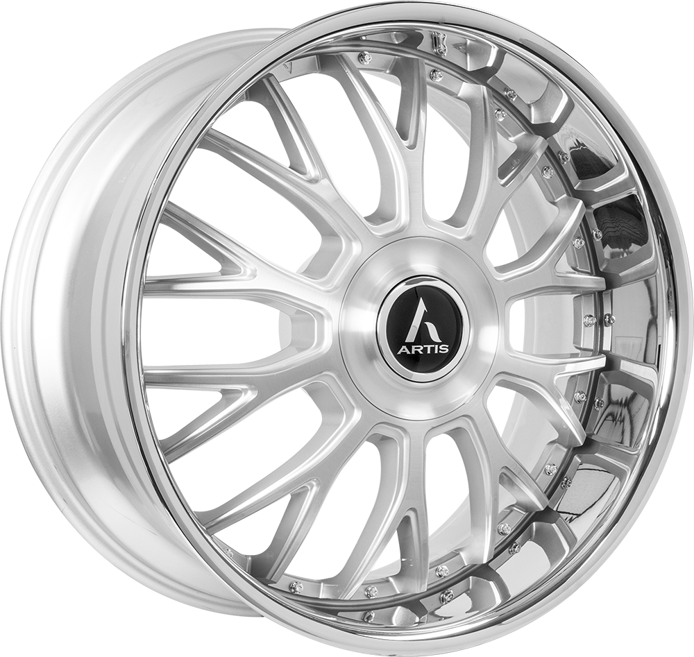 24" 5x108 Silver, Machined, and Brushed Special Order options