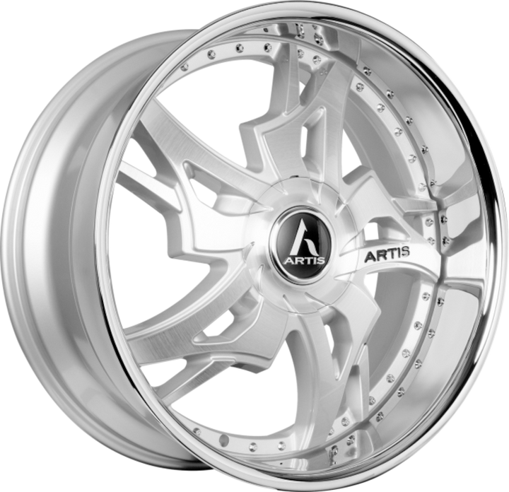 24" 5x108 Silver, Machined, and Brushed Special Order options