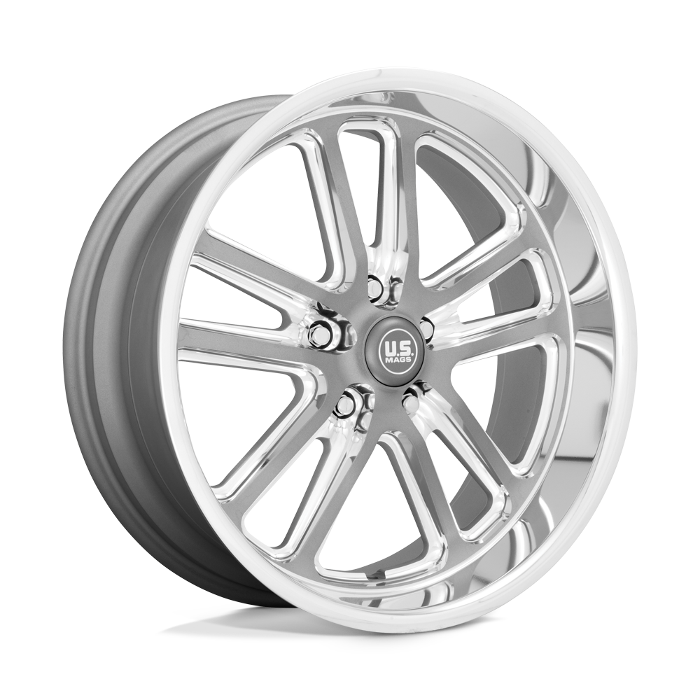 22" Brushed / Machine / Polished Alloy Wheels 5x5 STAGGERED FITS 5 LUG GMC YUKON CHEVY SUBURBAN SIERRA 1500 C10 OBS TAHOE BUBBLE & DONK CAPRICE IMPALA