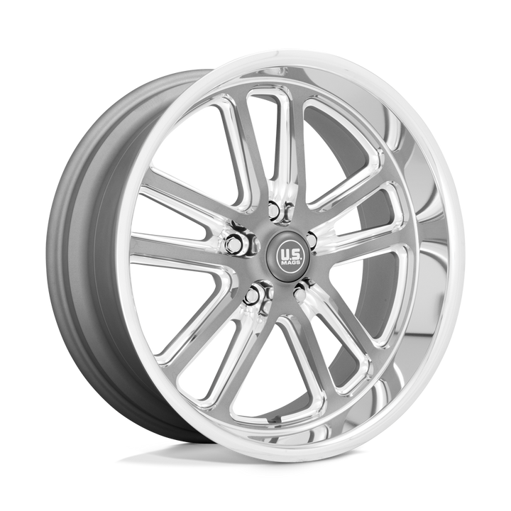 22" Brushed / Machine / Polished Alloy Wheels 5x5 STAGGERED FITS 5 LUG GMC YUKON CHEVY SUBURBAN SIERRA 1500 C10 OBS TAHOE BUBBLE & DONK CAPRICE IMPALA