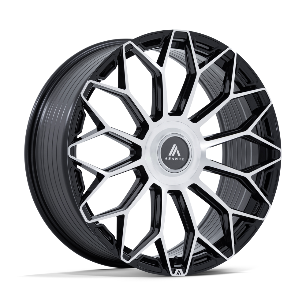 24" Black and Machined 6X139.7 6x5.5 FITS CADILLAC ESCALADE DENALI YUKON CHEVY SILVERADO TAHOE SUBURBAN INFINITY QX80 DODGE RAM 1500 JEEP WAGONEER NISSAN TITAN