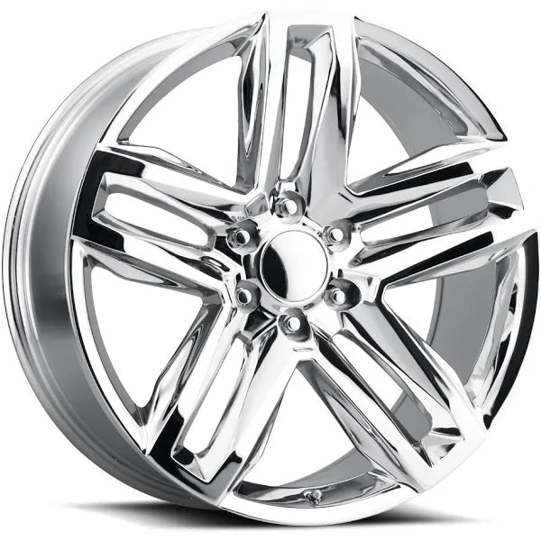 24" Chrome REPS  6X139.7 6x5.5 FITS CADILLAC ESCALADE DENALI YUKON CHEVY SILVERADO TAHOE SUBURBAN INFINITY QX80 DODGE RAM 1500 JEEP WAGONEER NISSAN TITAN
