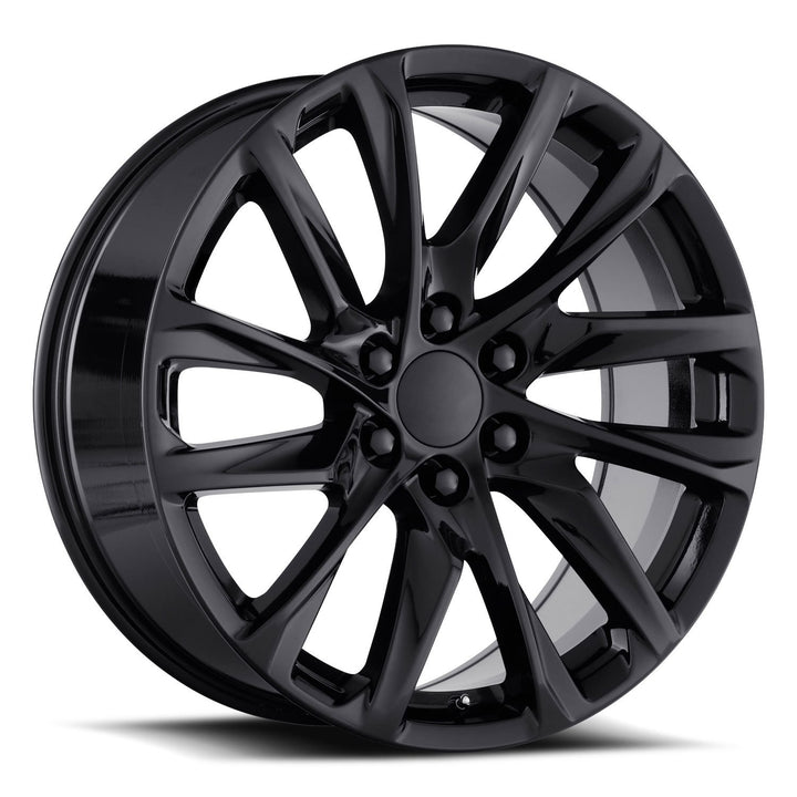 20" 6x139.7 Black 6X139.7 6x5.5 FITS CADILLAC ESCALADE DENALI YUKON CHEVY SILVERADO TAHOE SUBURBAN INFINITY QX80 DODGE RAM 1500 JEEP WAGONEER NISSAN TITAN  Regular price