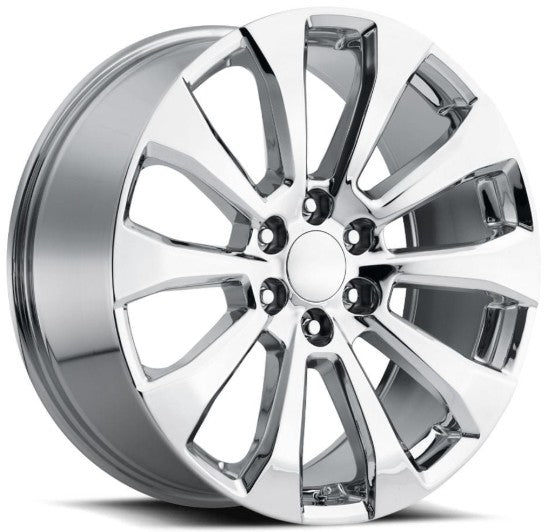 26" Chrome REPS 6X139.7 6x5.5 FITS CADILLAC ESCALADE DENALI YUKON CHEVY SILVERADO TAHOE SUBURBAN INFINITY QX80 DODGE RAM 1500 JEEP WAGONEER NISSAN TITAN