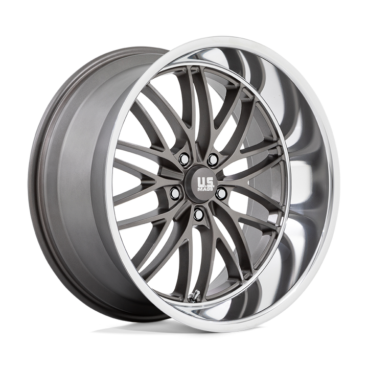 22" Brushed / Alloy Wheels 5x5 STAGGERED FITS 5 LUG GMC YUKON CHEVY SUBURBAN SIERRA 1500 C10 OBS TAHOE BUBBLE & DONK CAPRICE IMPALA