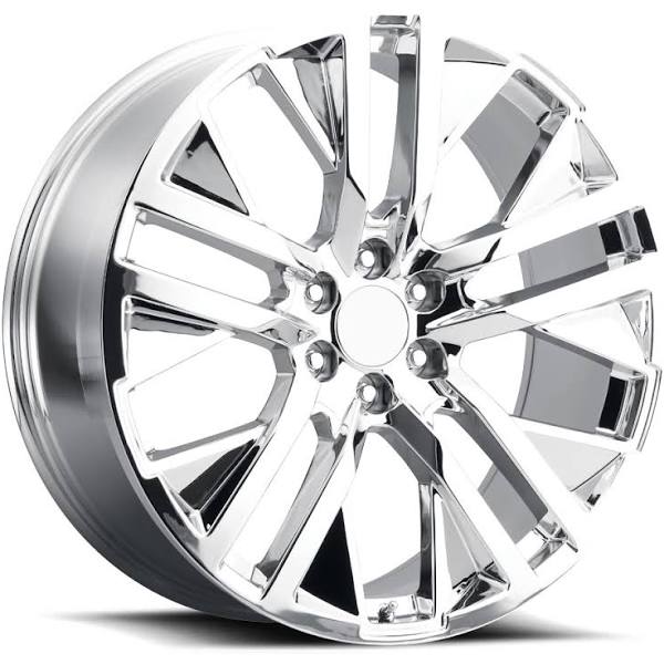 24" Chrome REPS  6X139.7 6x5.5 FITS CADILLAC ESCALADE DENALI YUKON CHEVY SILVERADO TAHOE SUBURBAN INFINITY QX80 DODGE RAM 1500 JEEP WAGONEER NISSAN TITAN