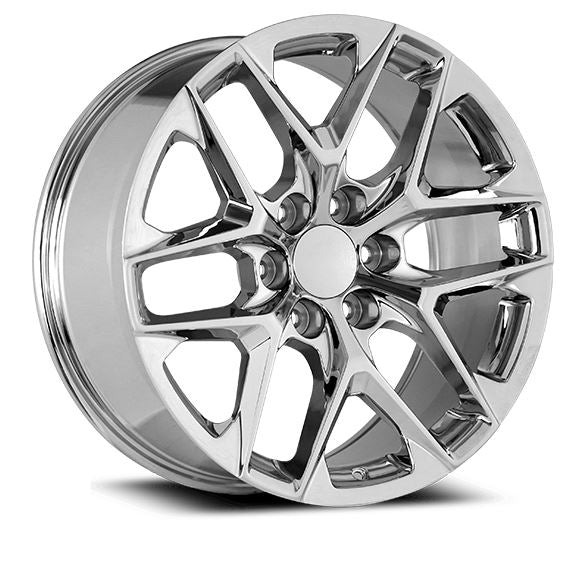 20" Chrome REPS 6X139.7 6x5.5 FITS CADILLAC ESCALADE DENALI YUKON CHEVY SILVERADO TAHOE SUBURBAN INFINITY QX80 DODGE RAM 1500 JEEP WAGONEER NISSAN TITAN