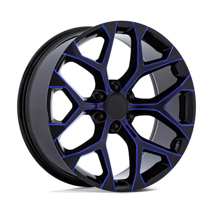 24" SNOWFLAKE REP 6X139.7 6x5.5 FITS CADILLAC ESCALADE DENALI YUKON CHEVY SILVERADO TAHOE SUBURBAN INFINITY QX80 DODGE RAM 1500 JEEP WAGONEER NISSAN TITAN